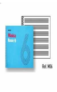 block additio espiral 6 pentagramas 9mm/pagina 25 hojas tamaño a5 (basic 6)