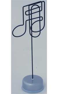 regalo- clip papel negro con soporte plata