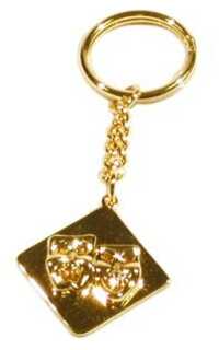 regalo - llavero mascaras (comedia/tragedia) dorado *descatalogado*