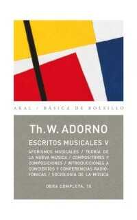 adorno th. w.- 18 escritos musicales v