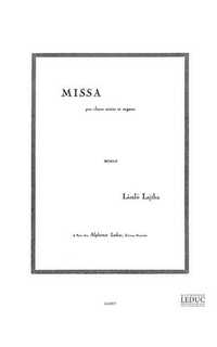 lajtha - missa pro chor mixto op. 54 organo