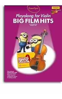 album - guest spot - big film hits playalong violin +dowland card