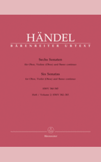 handel g.f. - sonatas (6) v.2 (violin , oboe y bajo continuo)