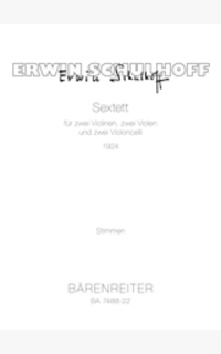 schulhoff e. - sexteto cuerda 1924 -partes