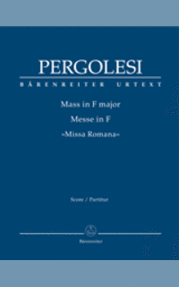 pergolesi g.b. - misa fam "missa romana" urtext
