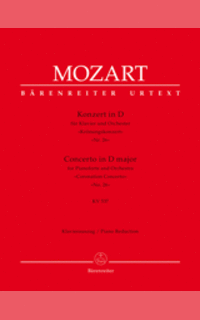 mozart w.a. - concierto nº 26 rem " coronacion"kv.537 urtext