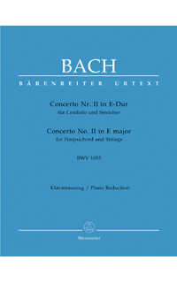 bach j.s. - concierto n º2 mi m urtext - bwv.1053