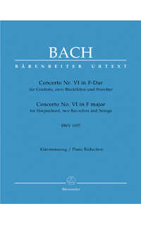 bach j.s. - concierto nº6 fa m urtext - bwv.1057