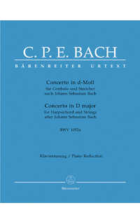 bach c.p.e. - concierto re m urtext - bwv.1052a
