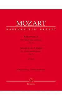 mozart w.a. - concierto nº5 la m urtext - kv.219 -violin y piano-