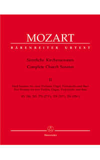 mozart w.a. - sonatas v.2 (sc+pt) urtext 2v(vc,cb)/org -