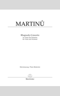 martinu b. - rapsodia concierto -(viola)