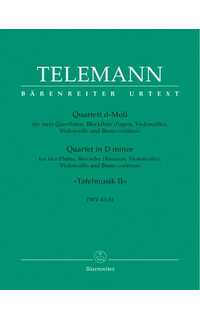 telemann g.f. - cuarteto twv 43:d1 urtext