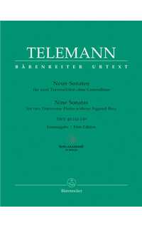 telemann g.p. - sonatas (9) twv 40:141-149 (2fl)