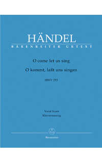 handel g.f. - o come let us sing hwv253 urtext