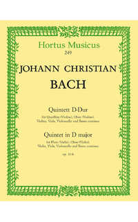 bach j.c. - quinteto nº6 re m (sc+pt) fl/ob/v/va/vcp - op.11