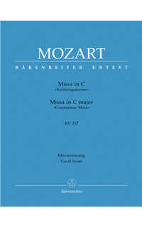 mozart w.a. - misa de coronacion - kv.317 urtext