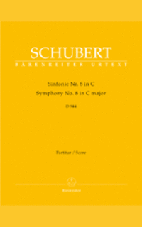 schubert f. - sinfonia nº8 do m d944 la grande urtext