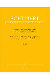 schubert f. - sonata la m arpeggione urtext d821 clarinete/p
