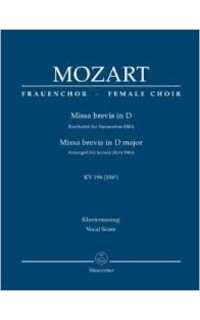 mozart w.a. - misa breve rem kv194(186h) coro femenino.sma