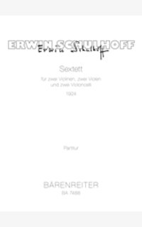 schulhoff e. - sexteto cuerda 1924