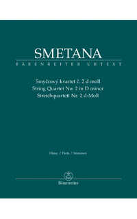 smetana b. - cuarteto de cuera nº 2 re m urtext 2v/va/vc