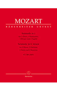 mozart w.a. - serenade do m urtext (pt) 2ob/2cl/2tr/2fg - kv.388 (384a)