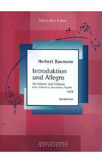 baumann h. - introducción y allegro - violin y guitarra