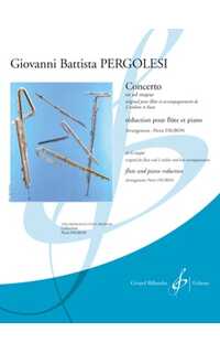 pergolessi g.b. - concierto sol m - flauta y piano