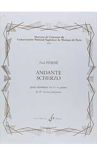 pierne p. - andante scherzo - (cl/p)