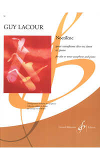 lacour g. - noctilene (saxofon alto o tenor y piano)