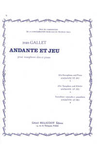 gallet j. - andante et jeu -