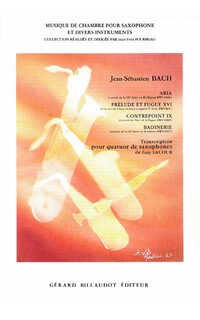 bach j.s. aria ,preludio y fuga,badinerie,contrapunto ix (4saxo)
