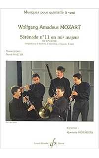 mozart w.a. - serenade nº11 mib m kv 375 (2ob/2cl/2fagot/2tr)