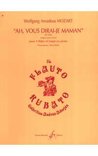 mozart w.a. - ah,vous dirai-je maman (4fl/arpa y piano)