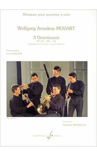 mozart w.a. - divertimento (3) kv.213-240-252 (2ob/2tr/2fagot)