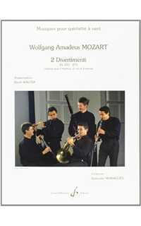 mozart w.a. - divertimento (2) kv 253-270 (2ob/2tr/2fagot)