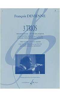 devienne f. - trios (3) suite nº1 en sol m (fl/v o 2fl) (ctbjo/cello/fagot)