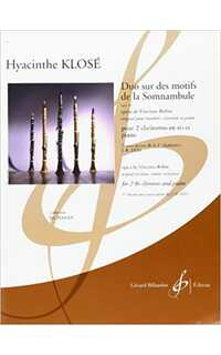 klose h. - duo de la sonambula (2cl sib y piano)