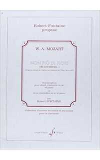 mozart w.a. - non piu di fiori cl/voz/p -