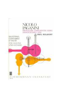 paganini n. - duettino cantabile e valtz -