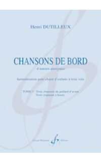 dutilleux h. - chanson de bord 1- coro 3 voces de niños