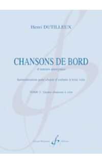 dutilleux h. - chanson de bord 2- coro 3 voces de niños