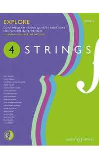 album - 4 strings v. 4 explore - repertorio cuarteto contemporaneo