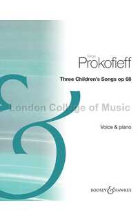 prokofieff s. - children songs (3) op.68 c/p