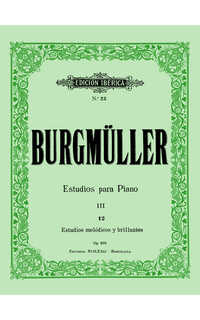 burgmuller f. - estudios brillantes y melodicos (12) (iii)- op.105