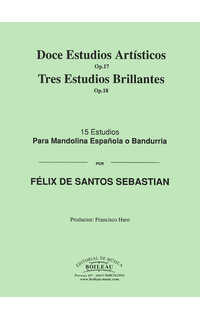 santos sebastian f. - estudios artisticos (12) op.17- estudios brillantes (3) op.18 (bandurria o man