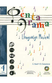 amat / casanova - pentagrama 4º elemental (+cd) (catalan) -