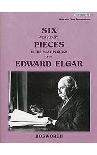 elgar e. - piezas muy faciles (1ª posicion) (6) (v) - op.22