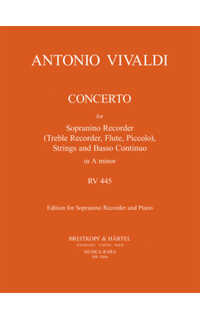 vivaldi a. - concierto lam sopranino ( flautin, flauta)red.piano